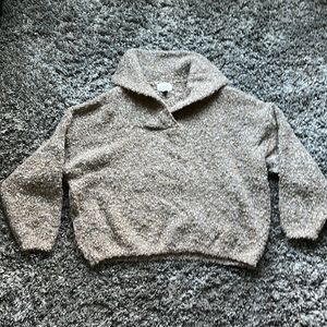 Brown multicolored cropped sweater Brand:Universal Thread Size:Extra Large